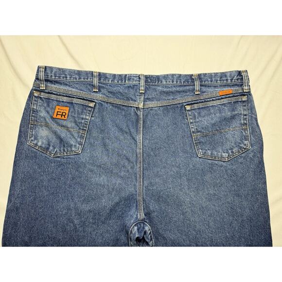 Wrangler FR HRC2 2112 Men's Straight Leg Blue Denim Jeans - Size 48x29 - Picture 4 of 8